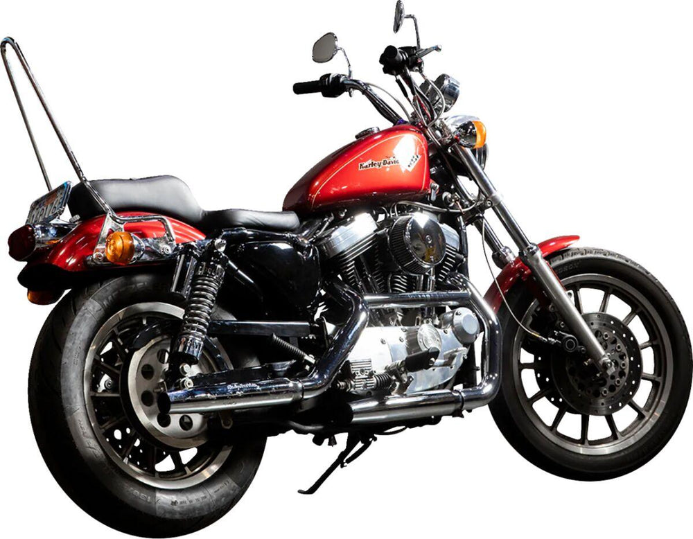 Biltwell EXFIL Sissy Bars For Harley Davidson XL 1200 C 1996-2016 - Chrome