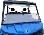 Moose Racing Deluxe Full Folding Windshield For Can Am (BRP) Defender HD10 4X4 2016-2018 - Clear
