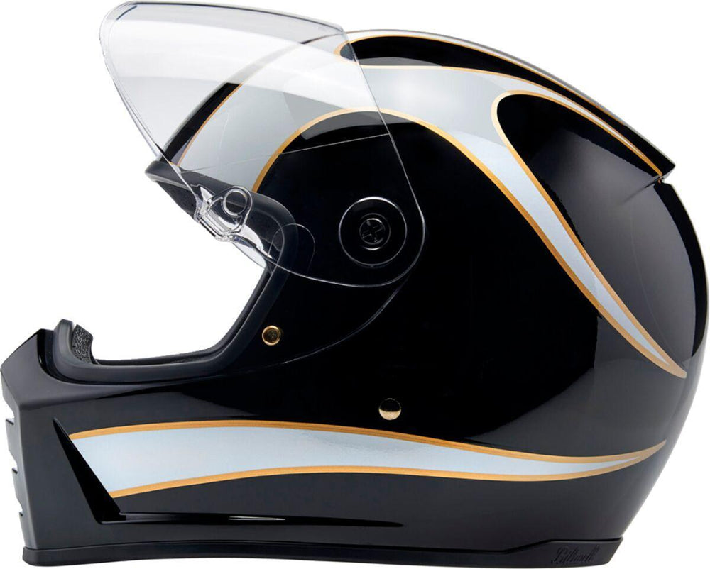 Biltwell Lane Splitter 22.06 Helmet - Black White