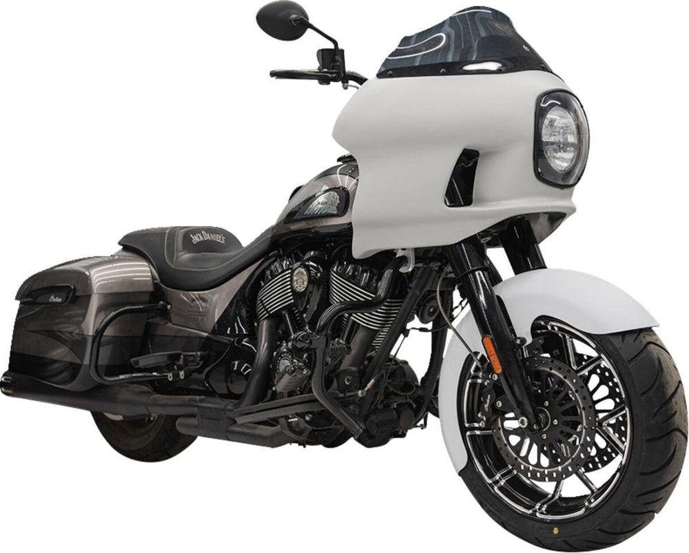 Klock Werks FXRP-Style Fairing Kit For Indian Springfield 111 2016-2020 - Black/Powder-Primed/White