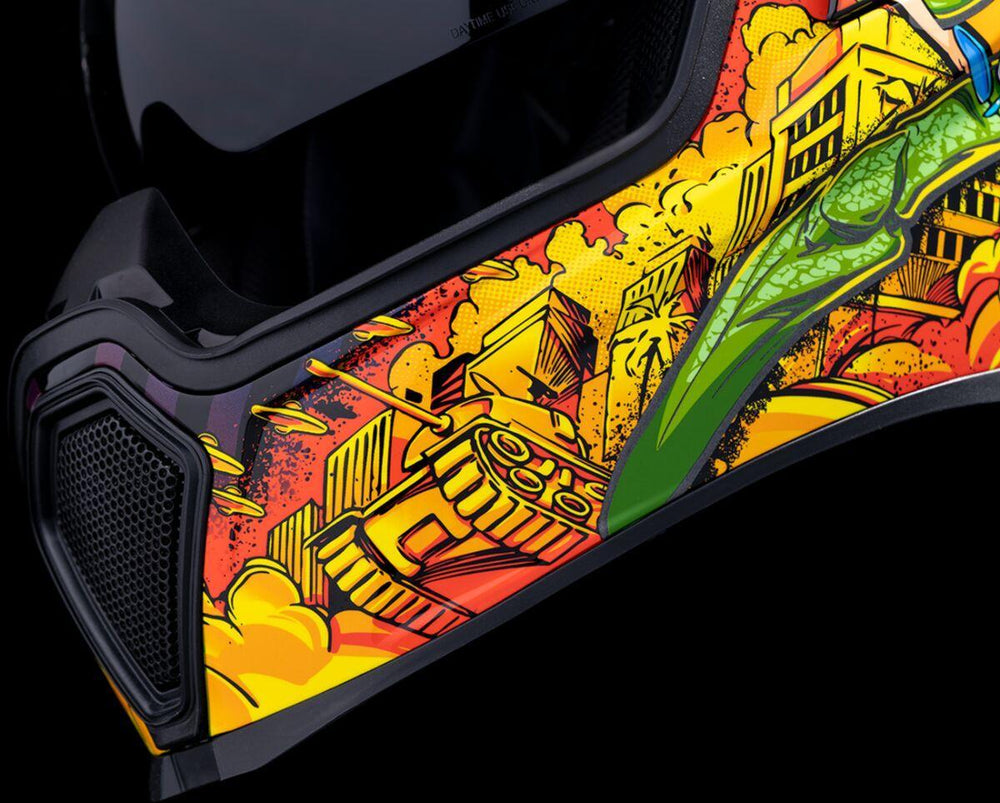 Icon Unisex Airflite Bugoid Blitz Helmet - Blue