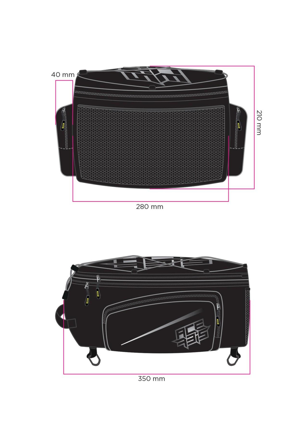 Acerbis Rear Grand Tour Bag - 24L