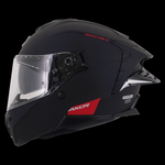 Axor Brutale Full Face Helmet With Dual Spoiler - Matt Black