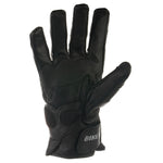 Bike It  Ultimate Cruiser Leather Motorcycle Gloves UCG Black
