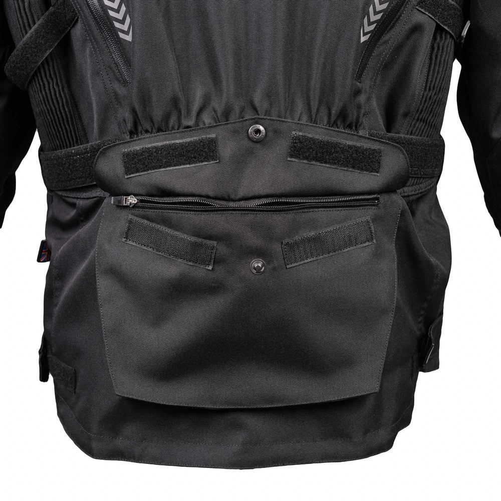 Bike It  Triple Black All-Weather Waterproof Adventure Touring Motorcycle Jacket