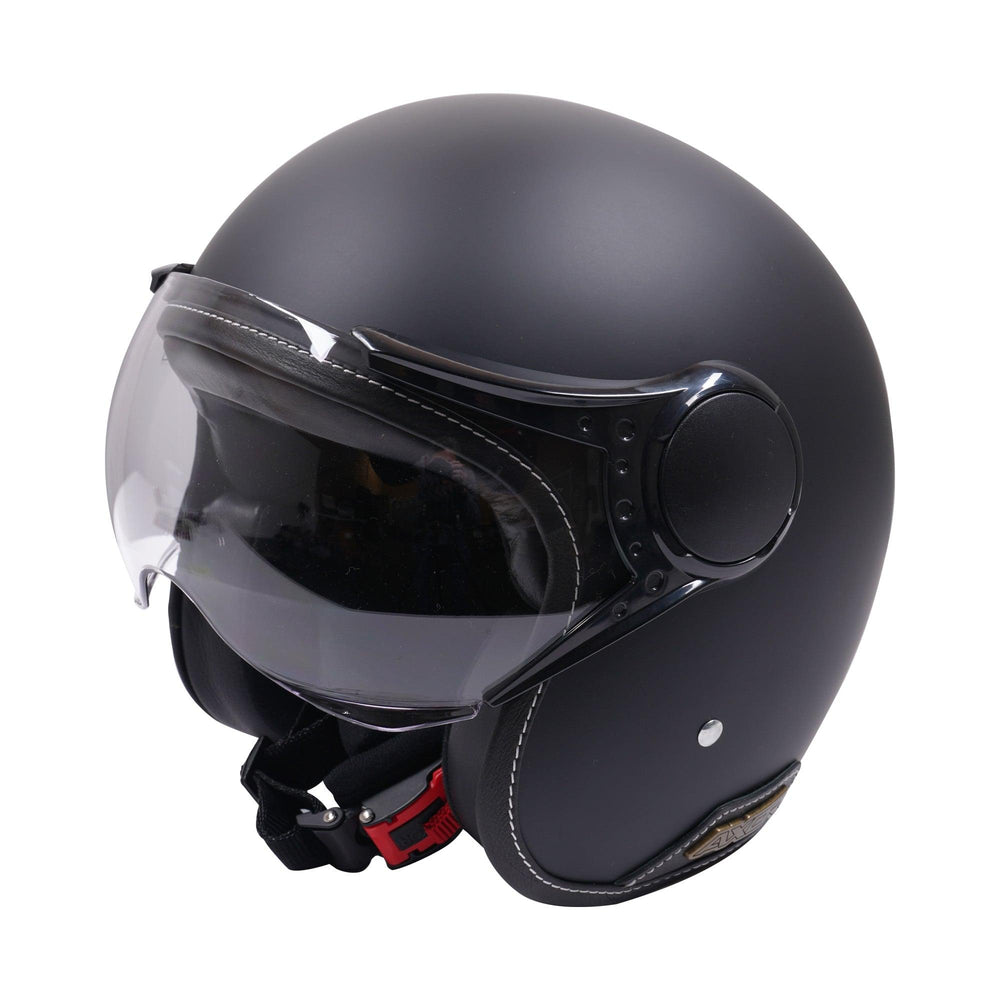 Axor Jet Open Face Helmet - Matt Black / Black
