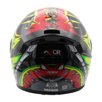 Axor Rage Full Face Helmet - Python Red Yellow Black Gloss