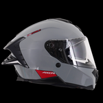 Axor Brutale Full Face Helmet With Dual Spoiler - Nardo Grey Gloss