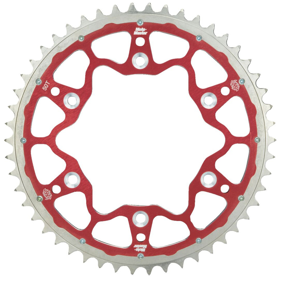 Moto Master Fusion Dual Rear Sprocket - Yamaha YZ85 2009-2018 - Red/48T