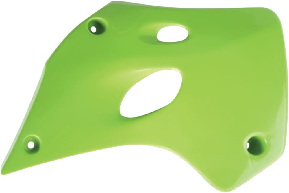 UFO Radiator Scoops - Kawasaki KX 80 1991-97 - Green