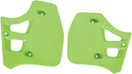 UFO Radiator Scoops - Kawasaki KX250 1988-89, KX500 1988-2002 - Green