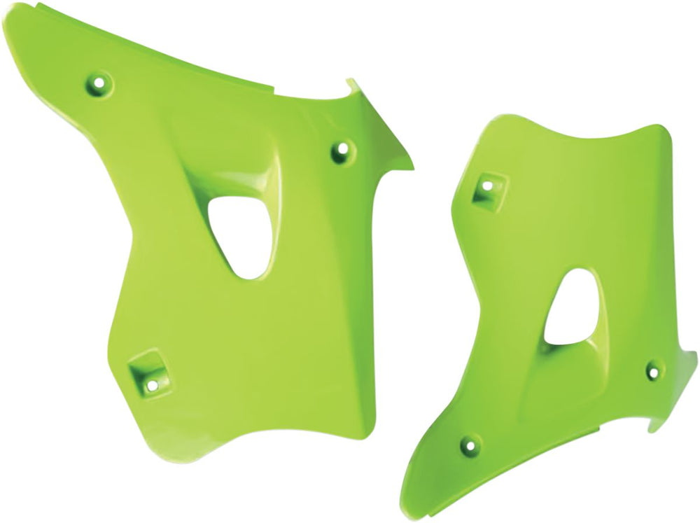 UFO Radiator Scoops - Kawasaki KX 125/250 1994-96 - Green