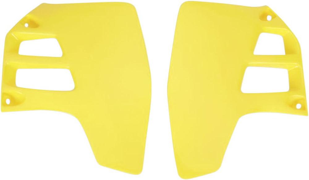 UFO Radiator Scoops - Suzuki RM125 1992, RM250 1989-92 - Yellow
