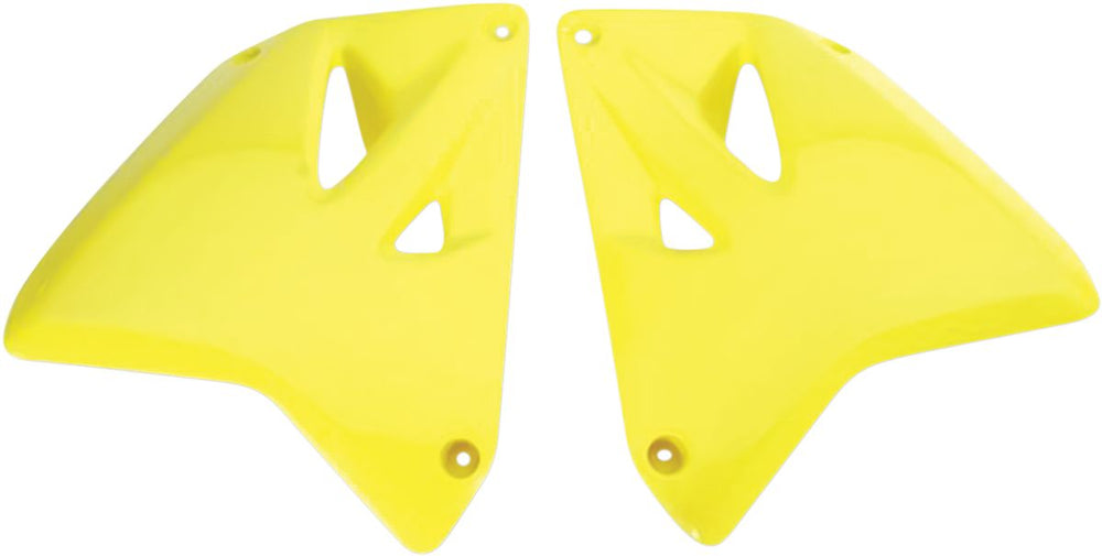 UFO Radiator Scoops - Suzuki RM 125/250 2001-12 - Yellow