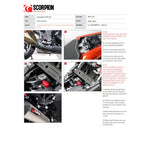 Scorpion Serket Taper Satin Titanium Oval Exhaust For Kawasaki Z1000 SX 2014-2016 With Panniers