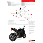 Scorpion Serket Taper Carbon Oval Exhaust For Kawasaki Z1000 2010-2013