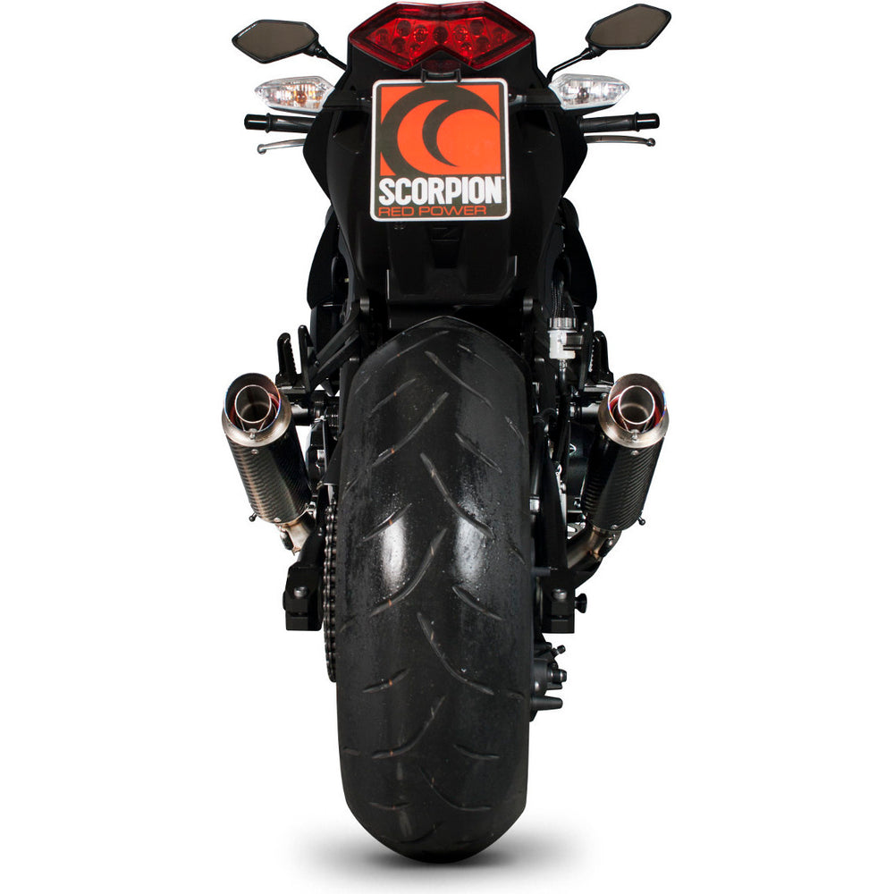 Scorpion RP-1 GP Carbon Round Exhaust For Kawasaki Z1000 2010-2013