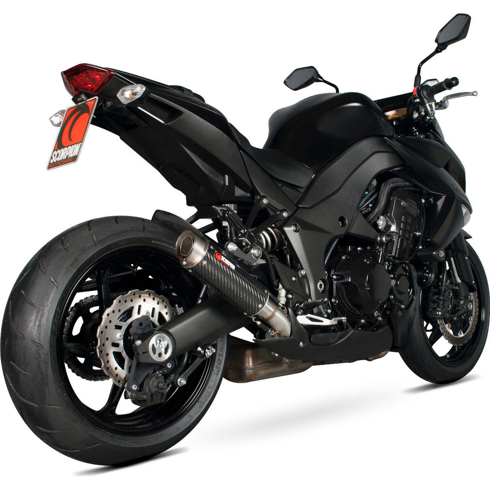 Scorpion RP-1 GP Carbon Round Exhaust For Kawasaki Z1000 2010-2013