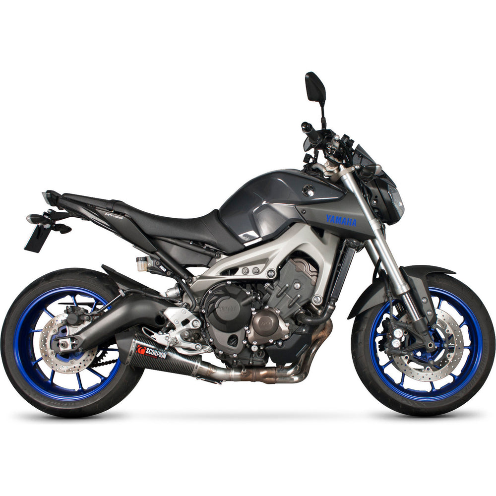 Scorpion Serket Taper Carbon Oval Exhaust - Yamaha MT-09 2013 - 2020