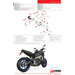 Scorpion Serket Taper Stainless Oval Exhaust For Yamaha MT-09 2013-2020