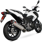 Scorpion Serket Parallel Stainless Oval Exhaust For Honda NC 750 2014-2018