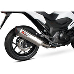 Scorpion Serket Parallel Stainless Oval Exhaust For Honda NC 750 2014-2018