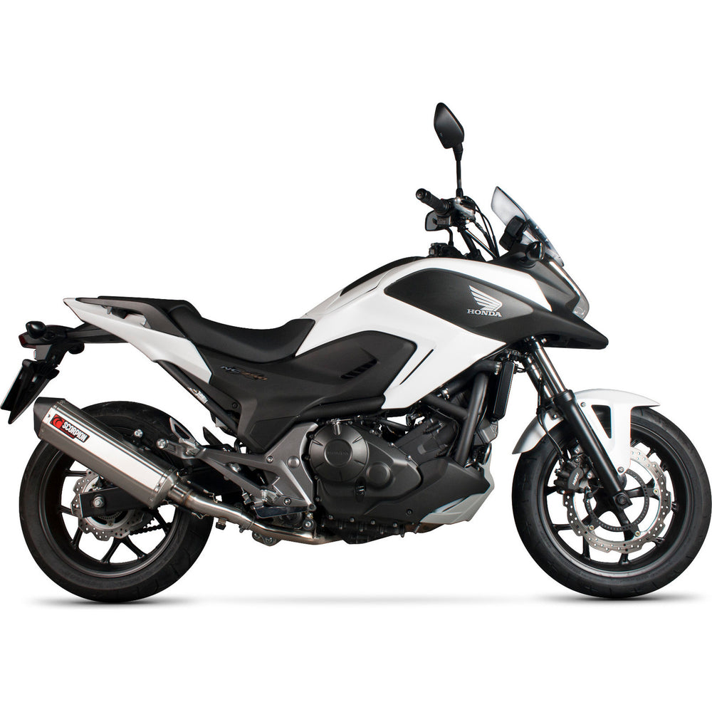 Scorpion Serket Parallel Stainless Oval Exhaust For Honda NC 750 2014-2018