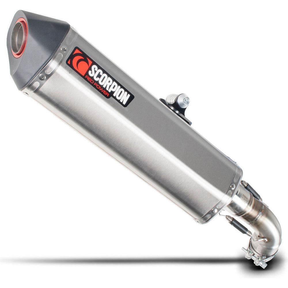 Scorpion Serket Parallel Stainless Oval Exhaust For Suzuki V-Strom 1000 2014-2019