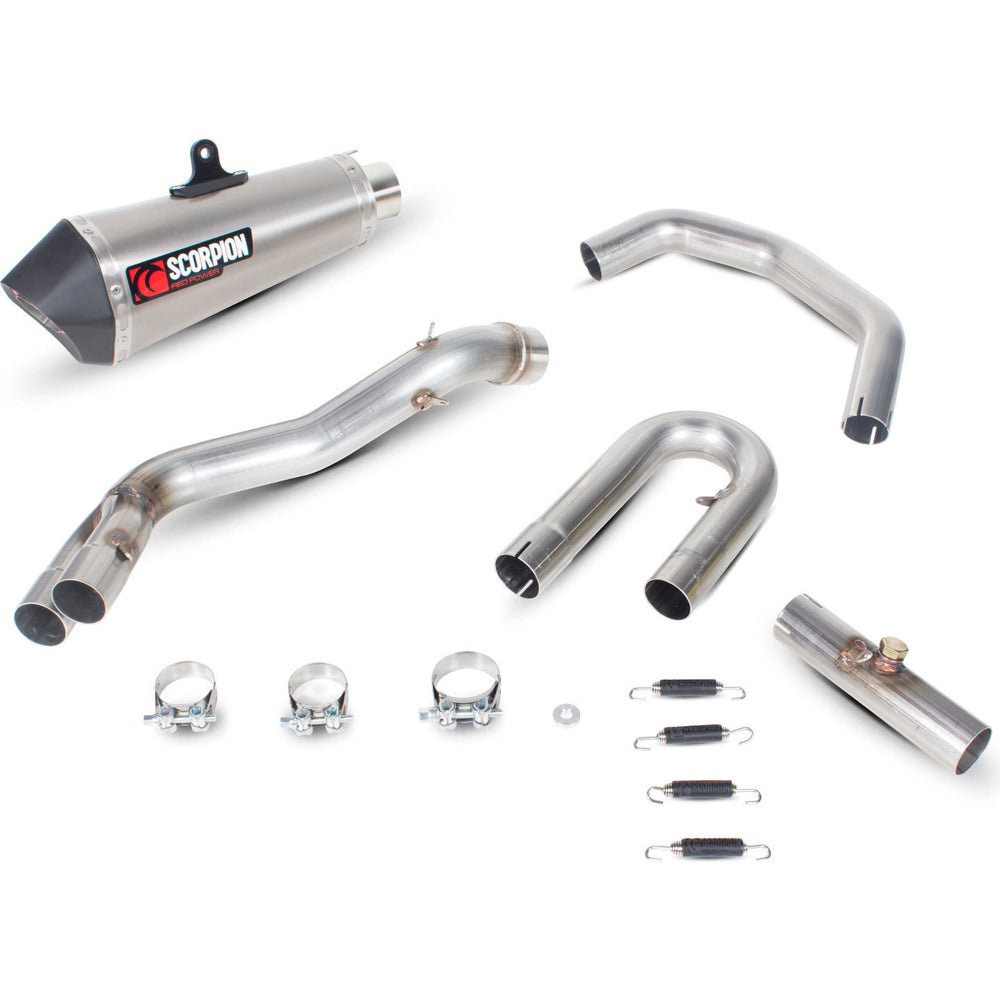 Scorpion Serket Taper Stainless Oval Exhaust For Suzuki Gladius 650 2009-2016