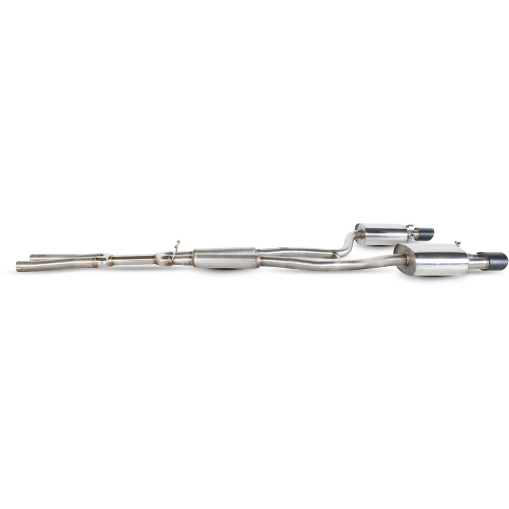 Scorpion Exhaust Cat-Back (Res) Twin Evo R BLK - Audi RS4 4.2 V8 B7 2006 - 2008