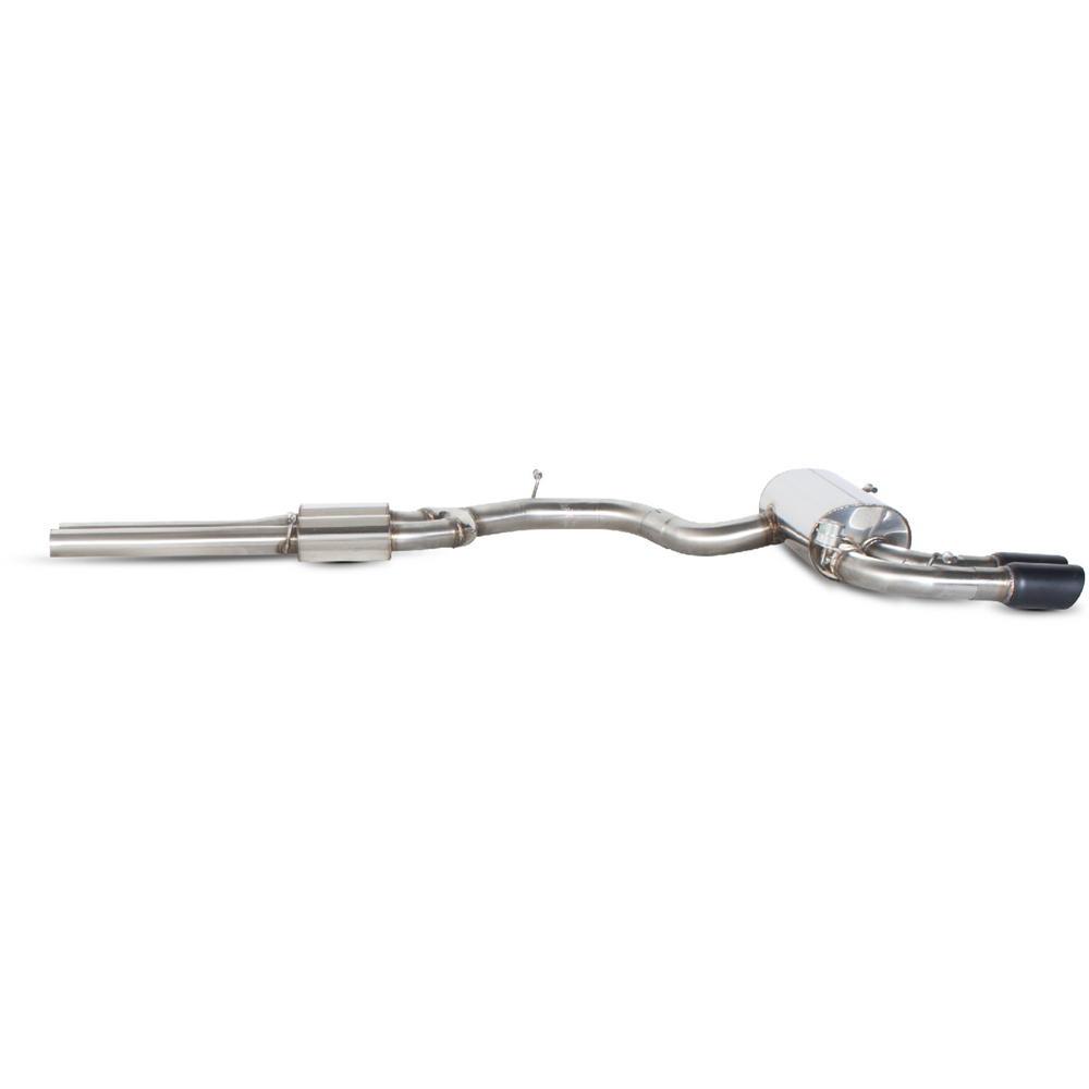 Scorpion Exhaust Cat-Back (Res) Twin Daytona BLK - Audi RS3 11-12