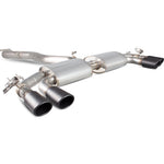 Scorpion Exhaust Cat-Back (Valved) Quad Monaco BLK - Audi S3 2.0T 8V 3 Saloon 13 - 16