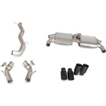 Scorpion Exhaust Cat-Back (Valved) Quad Daytona BLK - Audi S3 2.0T 8V 3 Saloon 13 - 16