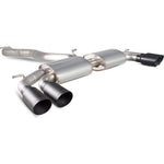 Scorpion Exhaust Cat-Back (Non Valved) Quad Daytona BLK - Audi S3 2.0T 8V 3 Saloon 2013 - 2016