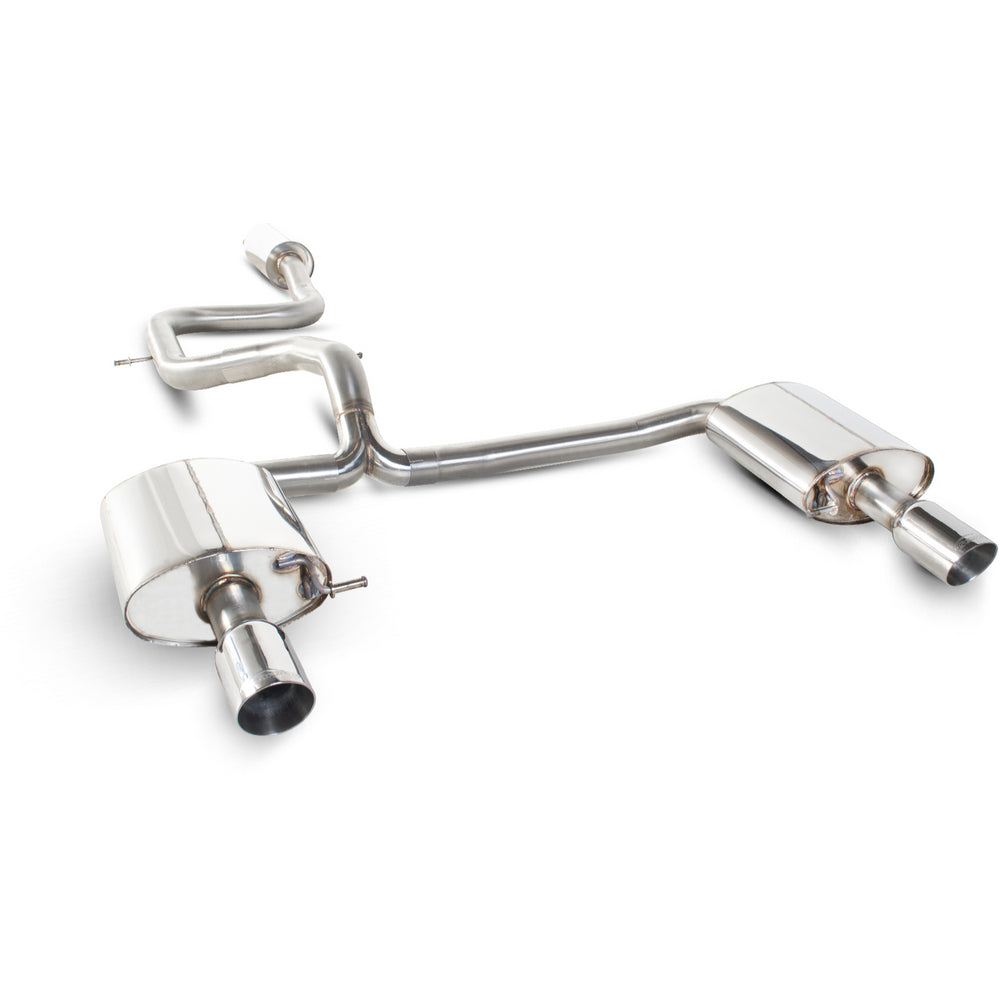 Scorpion Exhaust Cat-Back (Res) Twin Daytona - Ford Mondeo 2.5 Turbo Hatchback 2007-2011