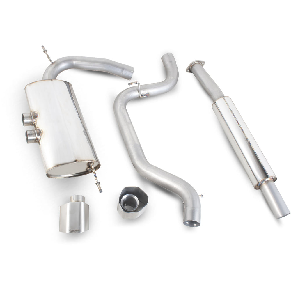 Scorpion Exhaust Cat-Back (Res) Twin Serket - Ford Focus MK3 ST 250 Hatch 12+