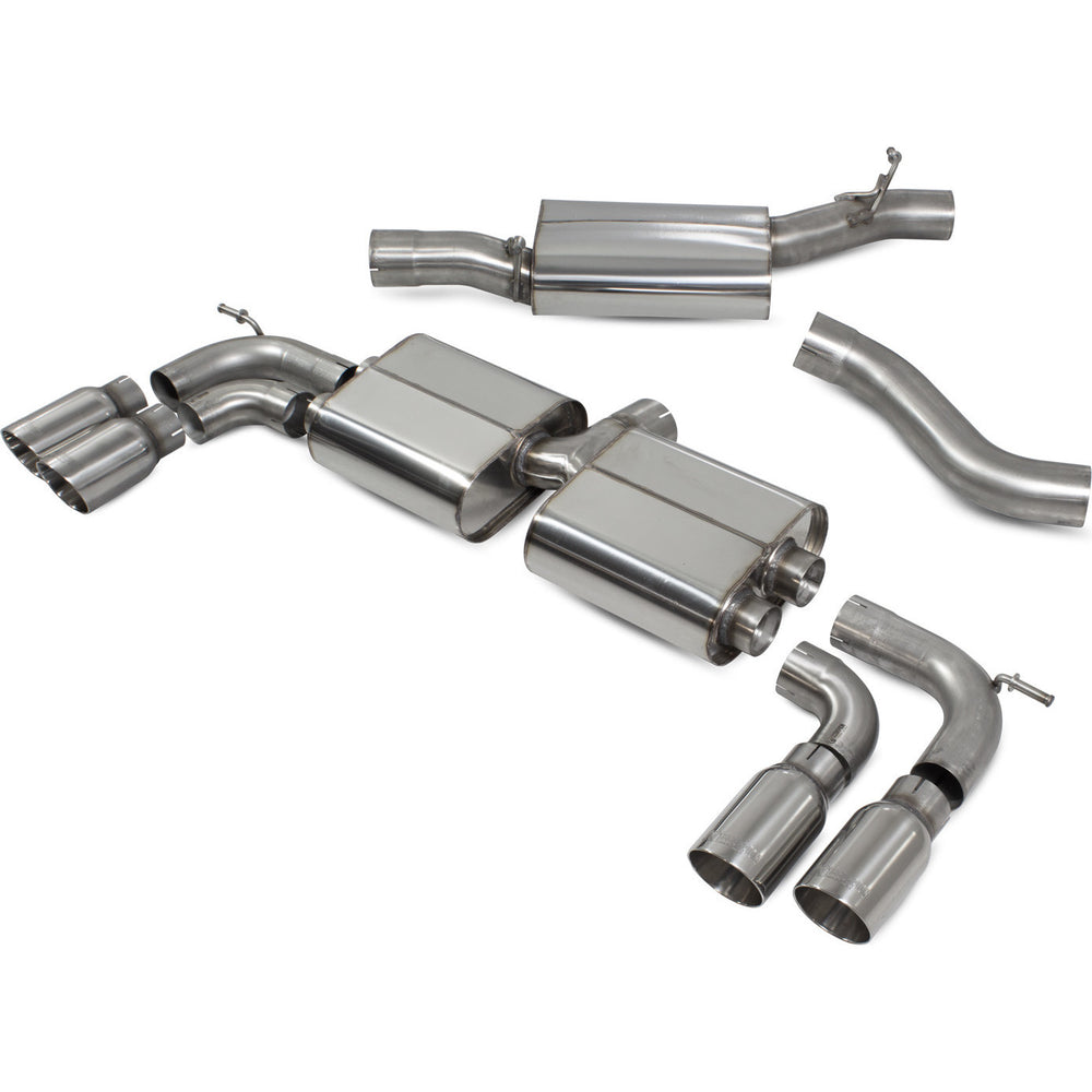 Scorpion Exhaust Cat-Back (Resonated) Quad Daytona - Volkswagen Golf MK7 R 2014 - 2016