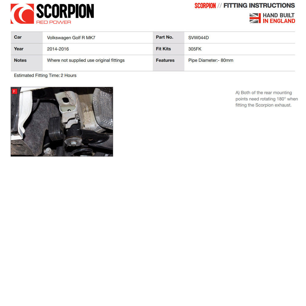 Scorpion Exhaust Cat-Back (Resonated) Quad Daytona - Volkswagen Golf MK7 R 2014 - 2016