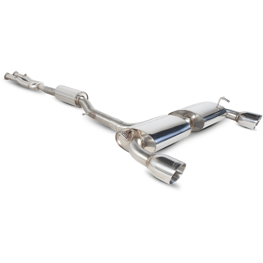 Scorpion Exhaust Full Resonated System Twin Daytona - Volkswagen Golf MK4 R32 03-05