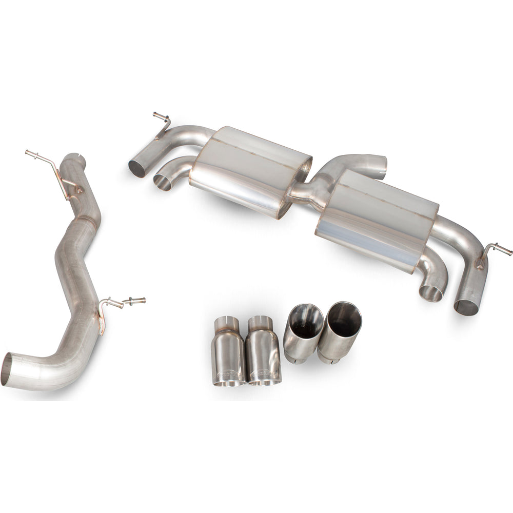 Scorpion Exhaust Cat-Back (Non Valved) Quad Daytona - Volkswagen Golf R MK7 2014 - 2016