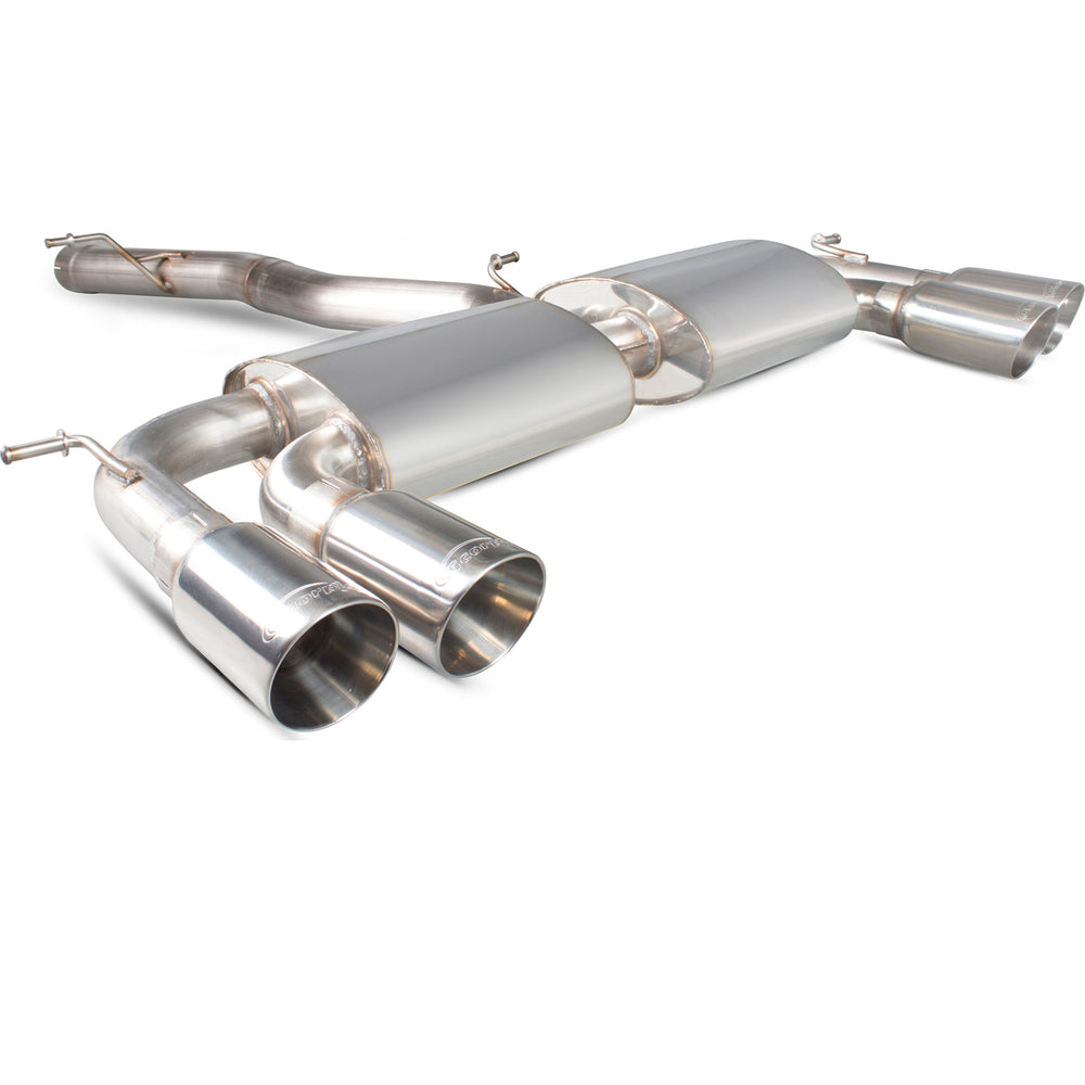 Scorpion Exhaust Cat-Back (Non Valved) Quad Daytona - Volkswagen Golf R MK7 2014 - 2016