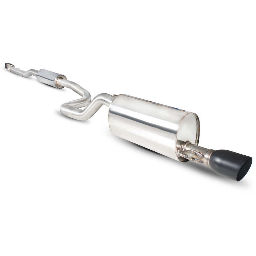 Scorpion Exhaust Cat-Back (Resonated) Daytona BLK - Vauxhall Corsa D 1.4 Turbo Black Edition 12+
