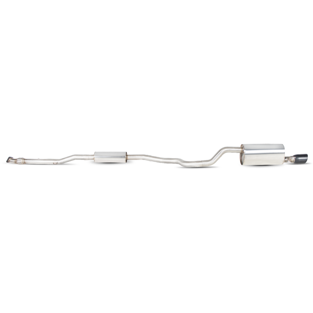 Scorpion Exhaust Cat-Back (Resonated) Daytona BLK - Vauxhall Corsa D 1.4 Turbo Black Edition 12+