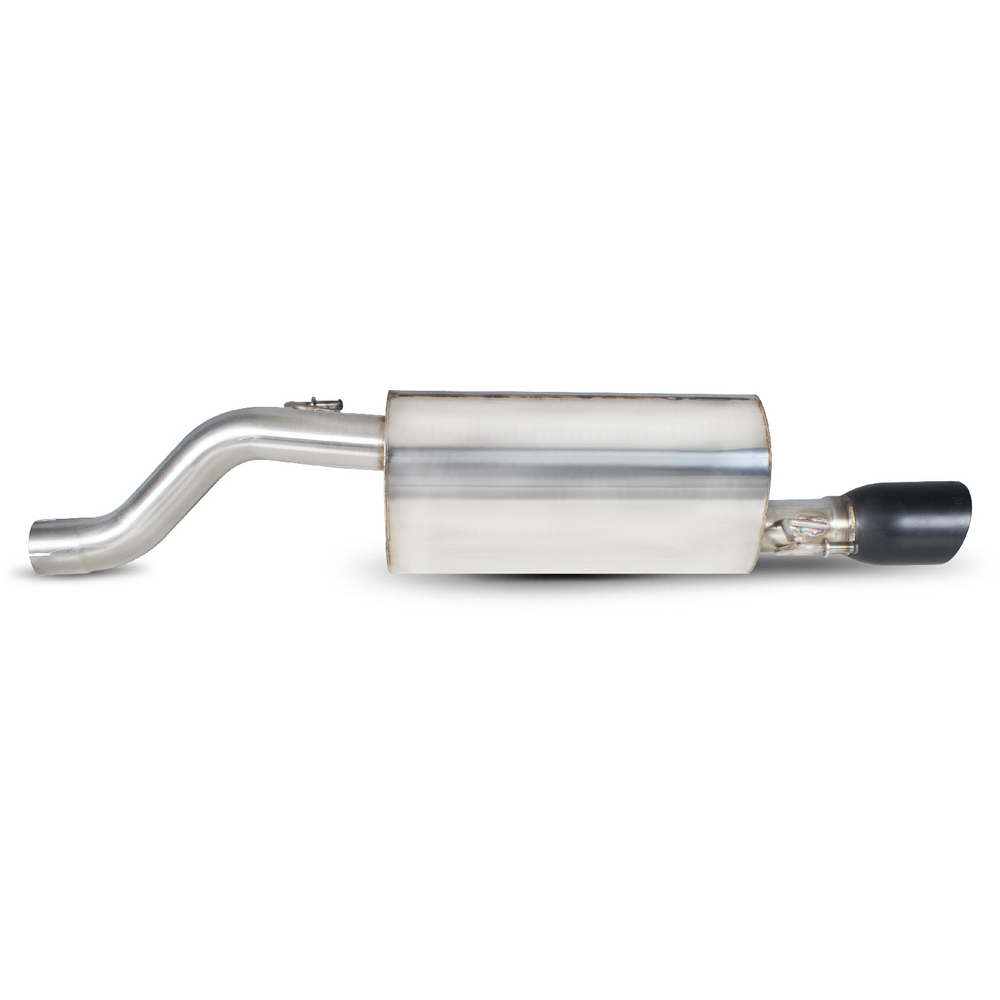 Scorpion Exhaust Rear Silencer Daytona BLK - Vauxhall Corsa D 1.4 Turbo Black Edition 12+