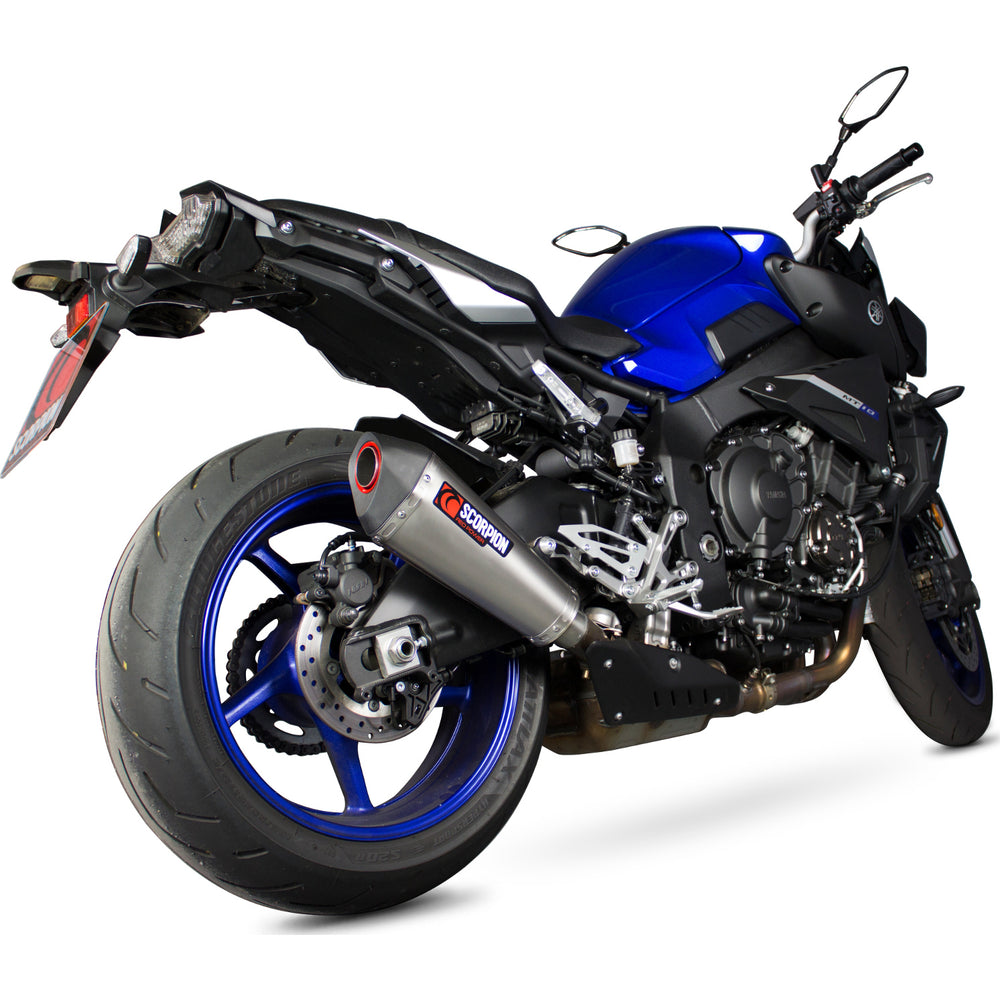 Scorpion Serket Taper Titanium Oval Exhaust For Yamaha MT-10 2016-2021
