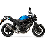 Scorpion Serket Parallel Titanium Oval Exhaust For Suzuki SV 650 2016-2021
