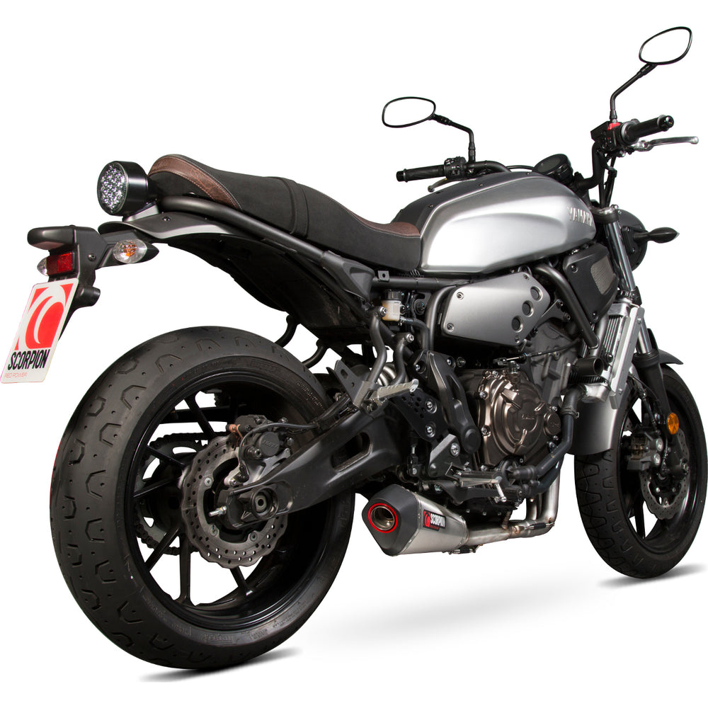 Scorpion Serket Taper Stainless Oval Exhaust For Yamaha XSR 700 2016-2020
