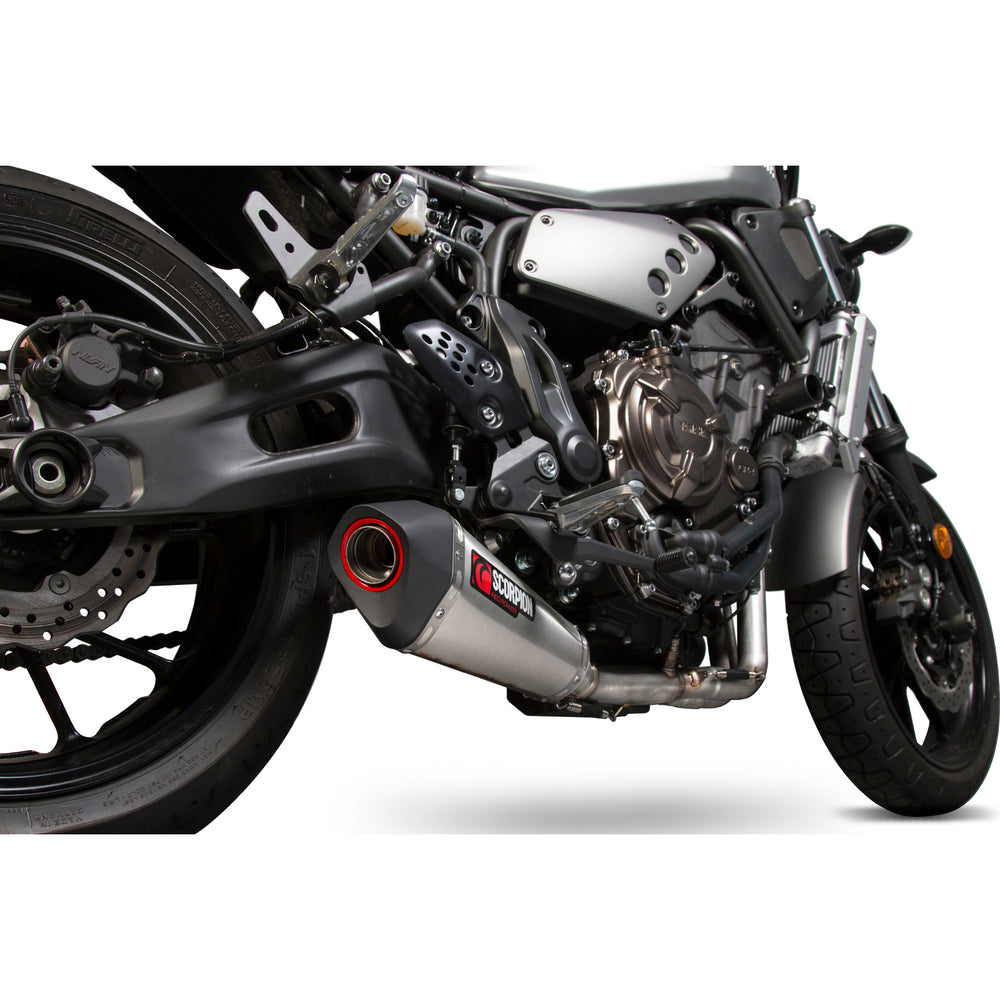 Scorpion Serket Taper Stainless Oval Exhaust For Yamaha XSR 700 2016-2020