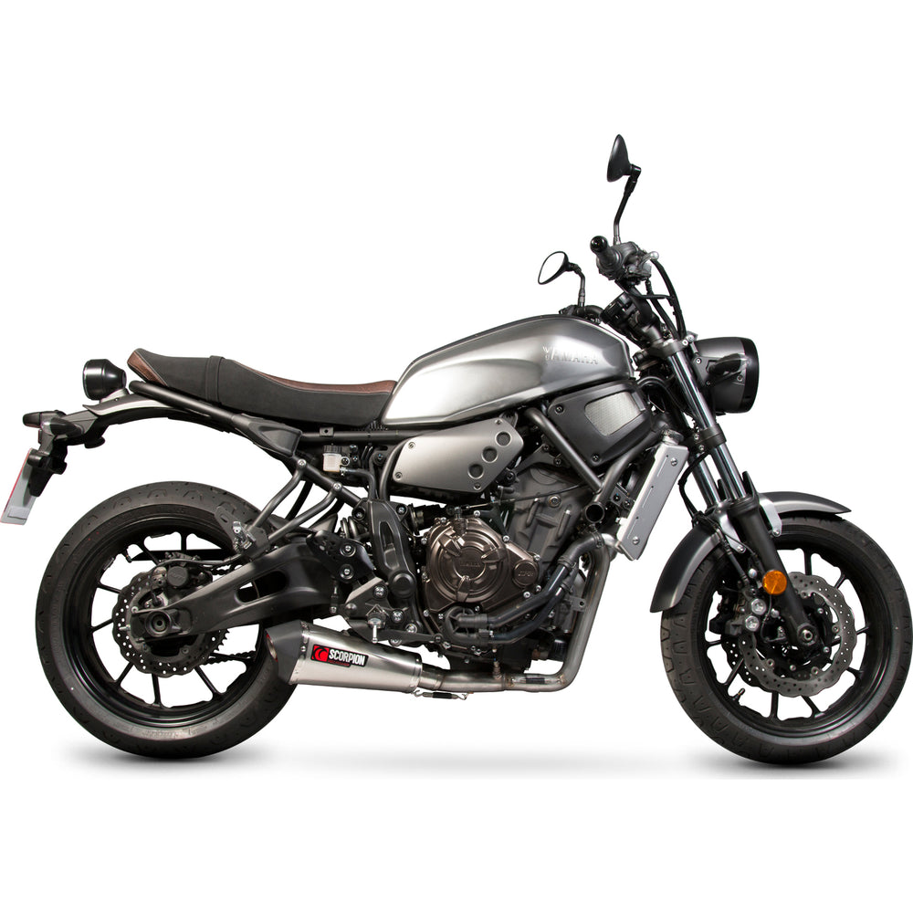 Scorpion Serket Taper Stainless Oval Exhaust For Yamaha XSR 700 2016-2020