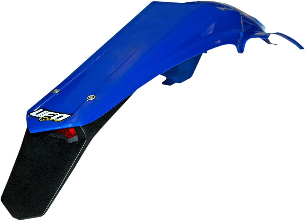 UFO Enduro Rear Fender With Tail Light - Yamaha WRF250 2007-15, WRF450 2007-11 - Blue